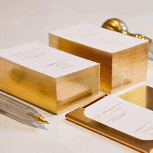 Özel yüksek kalite lüks gül altın iş kartları küçük iş yazıcı dostu kişiselleştirilmiş Logo baskı kaliteli kağıt - Product Image 5