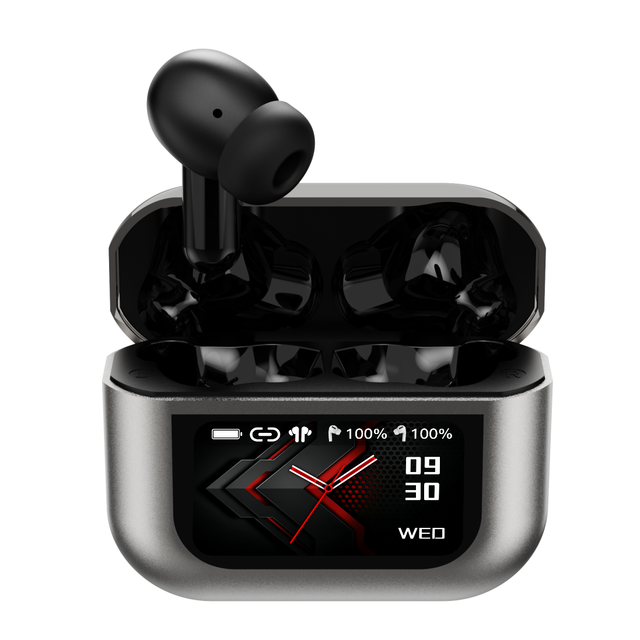 High Quality Waterproof Digital Display LCD Screen Touch Control Earbuds in Ear TWS Gaming Zinc Alloy Metal Wireless Earphone