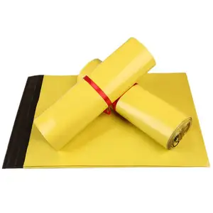Offre Spéciale Premium Co-Extruded Custom Poly Yellow Mailers Sacs de courrier en plastique Fournisseurs de sacs d'expédition jaunes