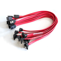 Cable de Datos SATA de 90 Grados con Revestimiento de PVC, Recto a Derecho, para Uso en Computadoras