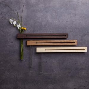 Organisateur de clés <span class=keywords><strong>mural</strong></span> en <span class=keywords><strong>bois</strong></span>, support de rangement, <span class=keywords><strong>porte</strong></span>-clés en <span class=keywords><strong>bois</strong></span> avec vase pour la décoration murale, étagère de rangement murale - Product Image 2