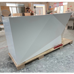 Bàn Tiếp Tân Trung Tâm Phòng Khám Trong Cửa Hàng Quầy Tiếp Tân Văn Phòng Duyên Dáng Hiện Đại Màu Trắng - Product Image 5