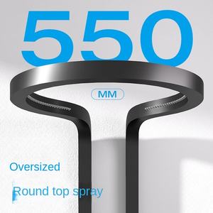 Système de robinet numérique à LED avec massage thermostatique, cinq fonctions, acier inoxydable, douche pluie cascade. - Product Image 3