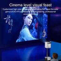 Projecteur 4K TS-1 1200lm 40-130 pouces pour cinéma maison, Full HD 1080P, Wi-Fi 2.4/5G et Bluetooth, Android 11, mise au point manuelle