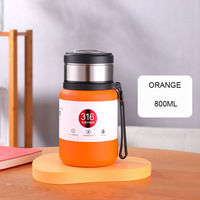 800/1000/1500ml Büyük Kapasiteli Taşınabilir Vakumlu Yalıtımlı Paslanmaz Çelik Matara Çay Filtreli İş Hediyeleri İçin Su Şişesi