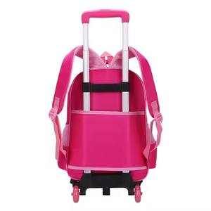 3 Sets 3D Cartoon Waterproof <span class=keywords><strong>Children</strong></span> School <span class=keywords><strong>Trolley</strong></span> Bag avec Lunch Bag et Pencil <span class=keywords><strong>Case</strong></span> pour garçon et fille - Product Image 2