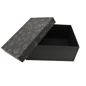 للبيع بالجملة صندوق أحذية فاخر صندوق ورقي فارغ أسود صناديق أحذية من الورق المقوى بشعار مخصص - Product Image 5
