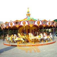 Manège extérieur pour enfants en fibre de verre en forme de cheval pour aires de jeux et parcs d'attractions