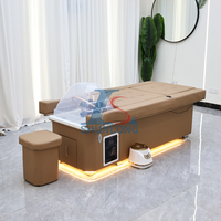 Fauteuil de Lavage de Cheveux et de Soin du Cuir Chevelu OEM/ODM d'Usine avec Dossier Relevable, Table de Massage Thaïlandais des Pieds et Lit de Pédicure-Shampooing