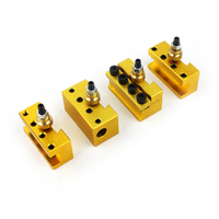 Kit porte-outils et support à changement rapide en aluminium de marque Black Box PDM, rectifié avec précision, anodisé, norme ISO pour mini/tour CNC