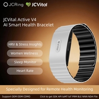 JCVital V4 SDK APL OEM ODM Pulsera Inteligente de Seguimiento de Salud al por Mayor con Sensor de Frecuencia Cardíaca y SpO2, Seguimiento Inteligente de HRV y Estrés, y Análisis de IA