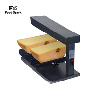 Fondeur de fromage électrique 750W, machine à faire fondre le fromage en demi-rondelle avec plaque à angle réglable pour restaurant et cuisine domestique