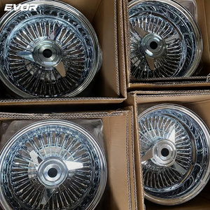 ล้อแม็กซ์โครเมียม EVOR 13x7 พร้อมยาง <span class=keywords><strong>Dayton</strong></span> White Wall ลายซี่ลวด - Product Image 1