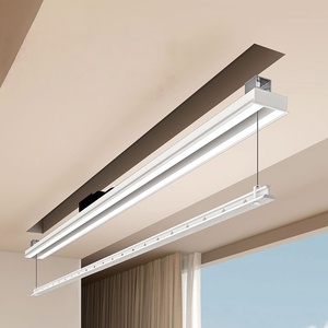 Hidden balcony home remote control lifting LED <b>lighting</b> voice control intelligent electric drying rack - Product Image 1
