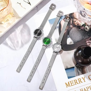 Nouvelle montre tendance pour femme, cadran rond, mouvement à quartz, bracelet en maille argentée, cadeau de mode, usage quotidien - Product Image 3