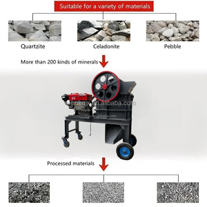 Concasseur à mâchoires mobile pour granit et calcaire PE220x350 Concasseur à mâchoires Concasseur à béton Production d'agrégats de marbre de haute qualité - Product Image 4