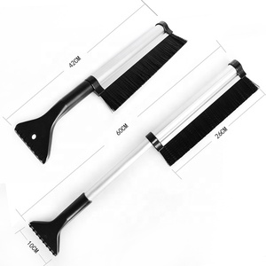 Brosse à neige télescopique rétractable et extensible, grattoir à <span class=keywords><strong>glace</strong></span> pour le <span class=keywords><strong>pare</strong></span>-<span class=keywords><strong>brise</strong></span> de véhicule d'hiver avec brosse à poils rigides - Product Image 2