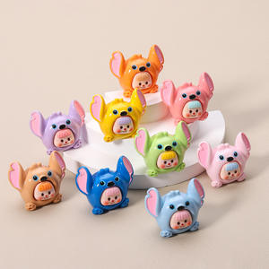 Nouvelle figurine en résine 3D mignonne de JC Steve, perles en lucite multicolores, accessoires de bureau DIY, décoration de voiture, petite taille - Product Image 2