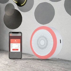 Yeni Yuke Tuya Akıllı WiFi Hareket Sensörü <span class=keywords><strong>Alarm</strong></span>ı 100dB Yüksek Sesli 3 Renkli Ses Işığı 4 Zil Sesi Ev Güvenlik Kapısı APP Uzaktan Kumanda - Product Image 3