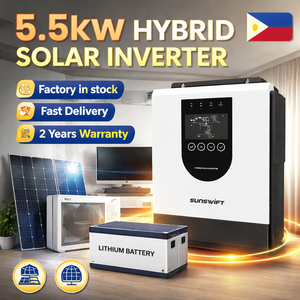 5.5KW Hybrid Solar 4KW MPPT Pure Sine Wave Single Phase Solar 220v Output Grid Power SYP5.5kw Pure Sine Wave Output Delivers Cle - Product Image 4