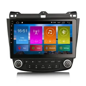 Erisin ES3007A 7" Android 10.0 Car DVD Player TPMS OBD2 DSP Apple Carplay GPS Navigation for HONDA ACCORD