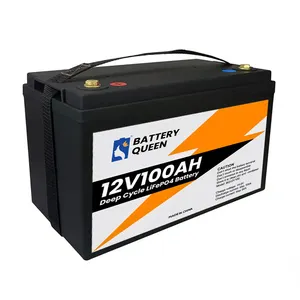 Baterai lithium kemasan baterai Lifepo4 12V 12.8V 100ah EU stock baterai untuk AC 12V motor trolling