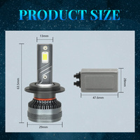 Ampoules de phares LED BB1783 H1 H4 H7 H11, lumière blanche constante, faisceau fluide, résistantes aux chocs, longue durée de vie, visibilité routière, fournisseur mondial