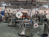 Machine d'emballage de thé entièrement automatique à grande vitesse pour sachets de thé, sachets triangulaires, sachets intérieurs et extérieurs, machine d'emballage à trois soudures latérales