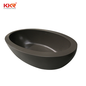 Europea mate de bañera de acrílico de piedra Artificial independiente de piedra de resina de bañera de superficie sólida baño - Product Image 2