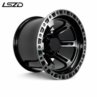 Jantes tout-terrain LSZD 15x10 Flow Formed 6x139.7 5x139.7 ET-44 Deep Dish pour Hilux Patrol Jimny