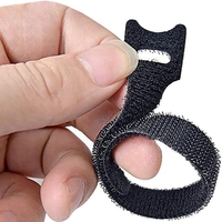 Organisateur de câbles pour ordinateur portable réutilisable et écologique, attaches autocollantes pour câbles, attaches à boucles et crochets