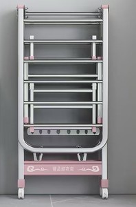 The Salon Clothes Rack, the Floor-<b>standing</b> Drying Rack, the Folding Clothes Rack, and the Towel Drying Rack. - Product Image 6