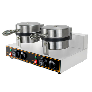 De acero inoxidable de doble cabeza de Baker Plaza Waffle Maker aperitivo Waffle máquina de hacer - Product Image 2