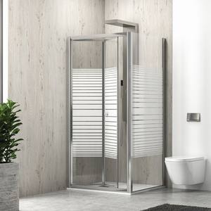 Kamalu KM4000S Cabina de ducha 80x90 con puerta de 90 grados Pantalla de baño de 180 altura Libro de apertura Vidrio de seda - Product Image 2