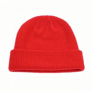 Gorro de Invierno de Punto Corto Unisex, Acrílico, Transpirable, Ecológico, con Parche de Color y Logotipo Personalizados - Product Image 2
