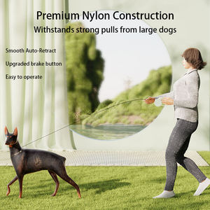Laisse rétractable en nylon durable de 3m pour animaux de compagnie, durable et à la mode pour une utilisation quotidienne, commande en gros adaptée aux animaux de compagnie - Product Image 2