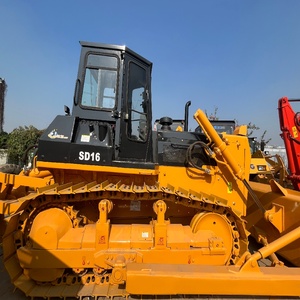 Bulldozer sur chenilles Shantui SD16 d'occasion à prix réduit, faible nombre d'heures de travail, 160 CV, engin de construction avec inspection complète - Product Image 1