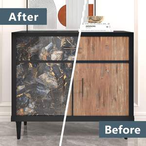 Papier peint autocollant à prix d'usine, sûr pour les sols, les carreaux, la décoration intérieure, autocollant en marbre pour la décoration intérieure, luxe - Product Image 2