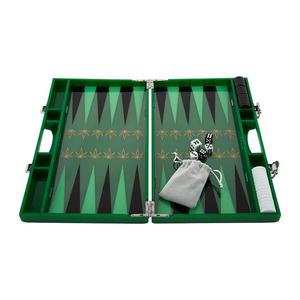 Backgammon Set <span class=keywords><strong>gioco</strong></span> include tavolo due Set di 15 <span class=keywords><strong>dama</strong></span> due coppie di dadi raddoppio cubo due tazze di dadi - Product Image 1
