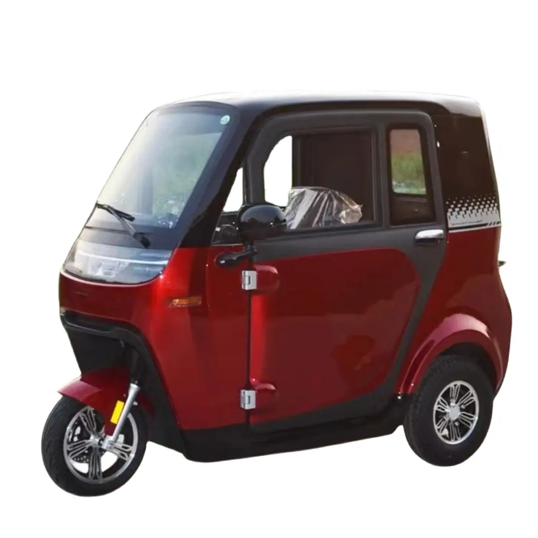 Новый полностью закрытый трехколесный электромобиль EEC, 1500 Вт, 60 В, мобильный скутер с 2-3 сиденьями