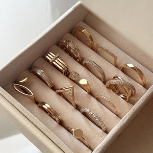 Anelli placcati in oro 14k 18k 925 da donna O-ring in oro 18k - Product Image 1