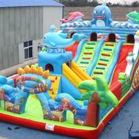 Le trampoline gonflable rapide pour enfants de château gonflable peut être utilisé pour l'interaction parent-enfant parc gonflable écologique