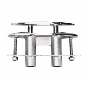5"/6"/8"/10" 316 Stainless Steel Retractable Boat <strong>Cleat</strong> Heavy Duty Flush Mount Deck <strong>Cleats</strong> with Backing <strong>Plate</strong> and Lock Nuts - Product Image 2
