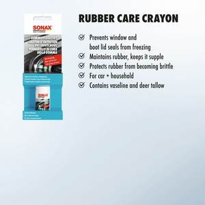 Crayón de caucho para el cuidado de gomas, 20g, fácil aplicación para juntas de puertas de coche y burletes, para evitar grietas - Product Image 2