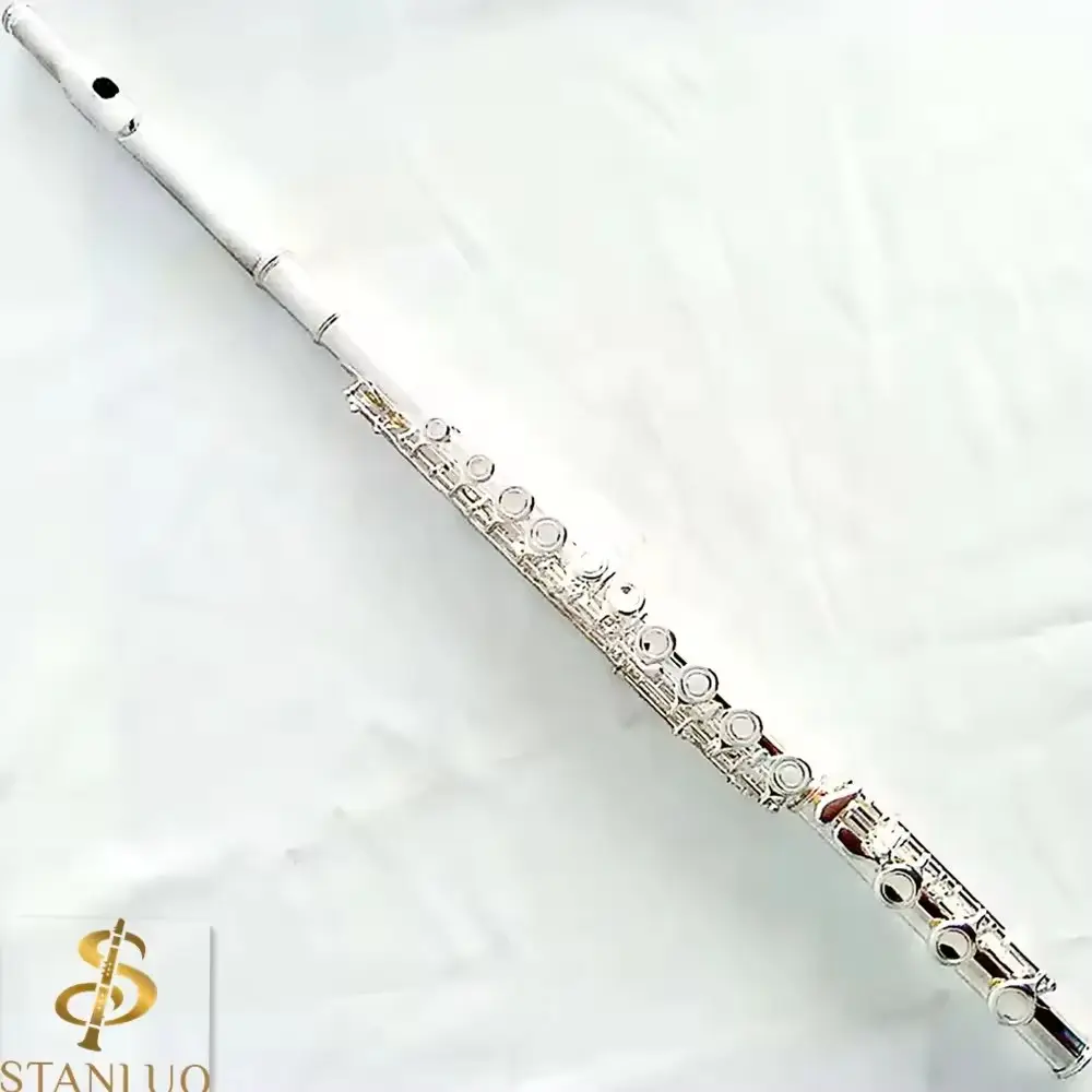 Flauta de bom preço 16 furos 17 furos instrumentos musicais banhados a prata
