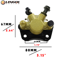 Système de pompe d'étrier de frein de moto pompes à disque gauche droite pour ATV Quad Moped Scooter