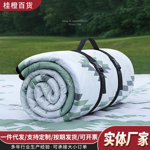 Esterilla de camping rápida y portátil, rectangular, de tela Oxford, antideslizante, a prueba de humedad, para exteriores. - Product Image 2