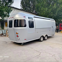 SANSHELL FA600 Camion de restauration multifonctionnel personnalisé en aluminium, remorquable, pour barbecue, café, restauration rapide, glaces, vente ambulante, en acier inoxydable