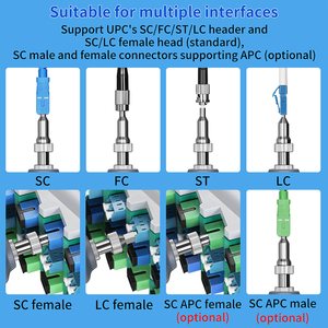 <span class=keywords><strong>Limpiador</strong></span> de fibra óptica de alta precisión, microscopio de fibra óptica 400X, sonda de inspección de pantalla táctil de 5 pulgadas, Detector facial de extremo de fibra - Product Image 3