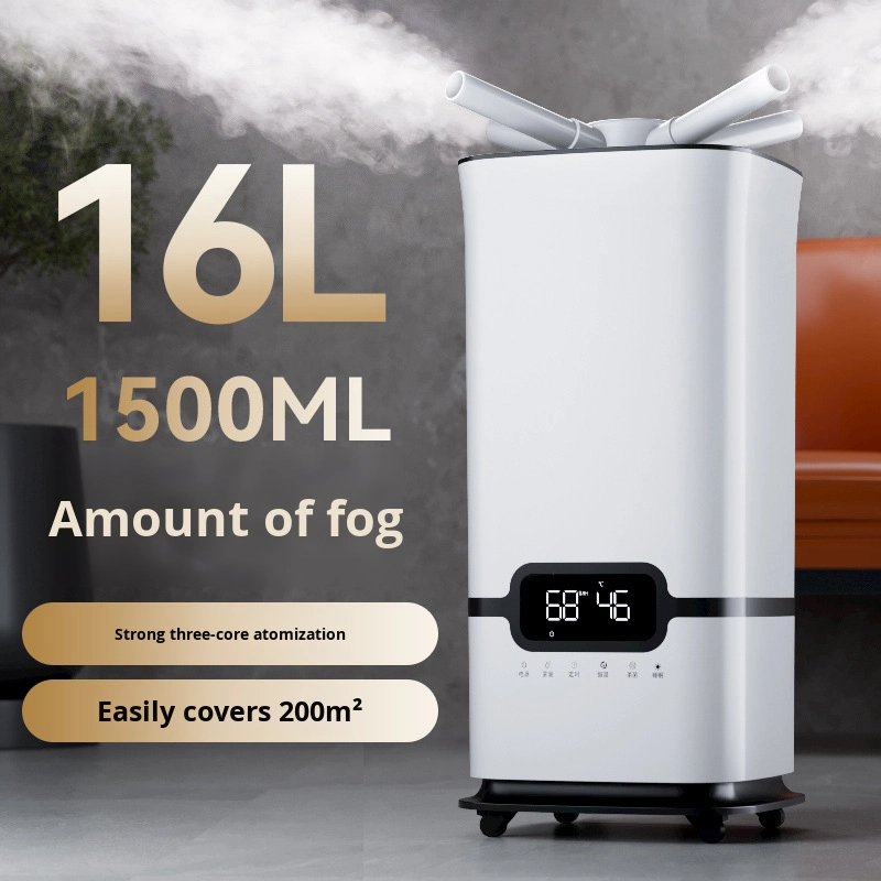 Large Capacity Smart Humidifier for Home Industrial Use High-Mist Volume Fog Machine Bedroom Sterilization Disinfection Features